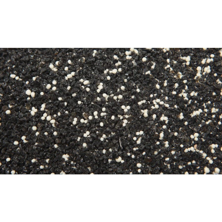 Aquariumgrind Hawai 1-2 mm zwart-wit | 2,5 kg | bodembedekking aquarium