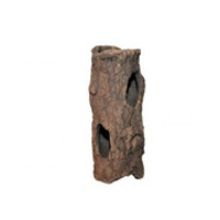 Houten ornament keramische log in diverse maten | schuilplaats voor aquarium, terrarium en knaagdieren