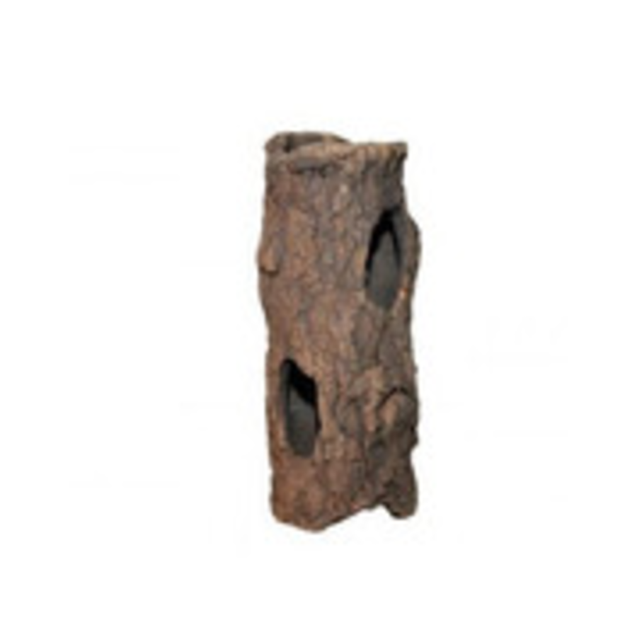 Houten ornament keramische log in diverse maten | schuilplaats voor aquarium, terrarium en knaagdieren