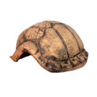 Schildpad grot bruin | Turtle Cave Bruin in keramiek voor aquarium, terrarium en knaagdieren