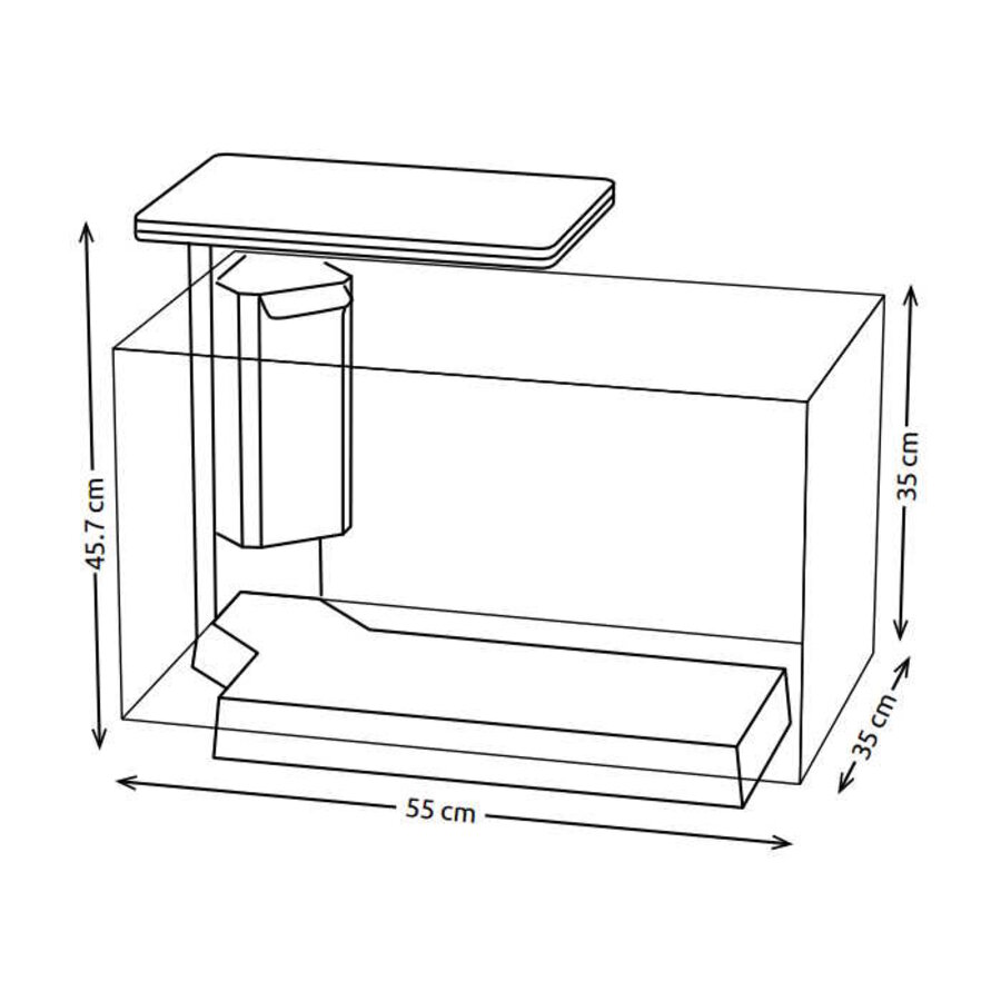 Quadro 70 Pro | 67L | 55 x 35 x 45,7CM Zwart