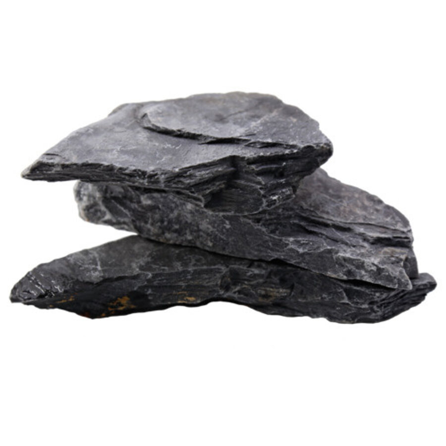 Aquascape Slate Rock leisteen | stapelbare aquarium- en terrariumstenen 5 kg