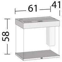 Lido 120 LED | 120L | 61 x 41 x 58CM Grijs