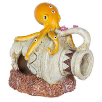 Deco Jar Octopus aquarium ornament | 10 x 16 x 14 cm | decoratie met schuilplaats