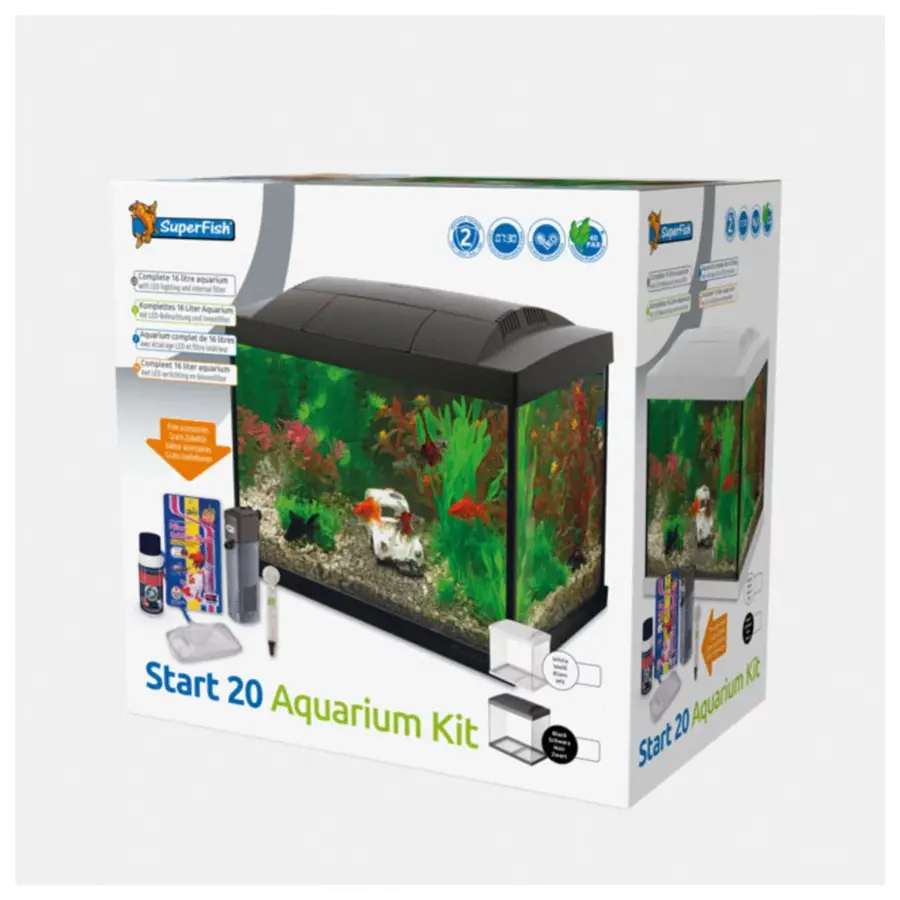 Start 20 Kit | 16L | 32 x 19 x 26CM Zwart