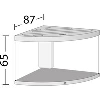 Trigon 350 LED | 350L | 123 x 87 x 65CM Wit