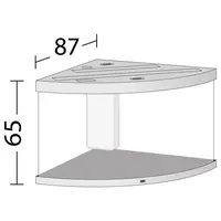 Trigon 350 LED | 350L | 123 x 87 x 65CM Donkerhout