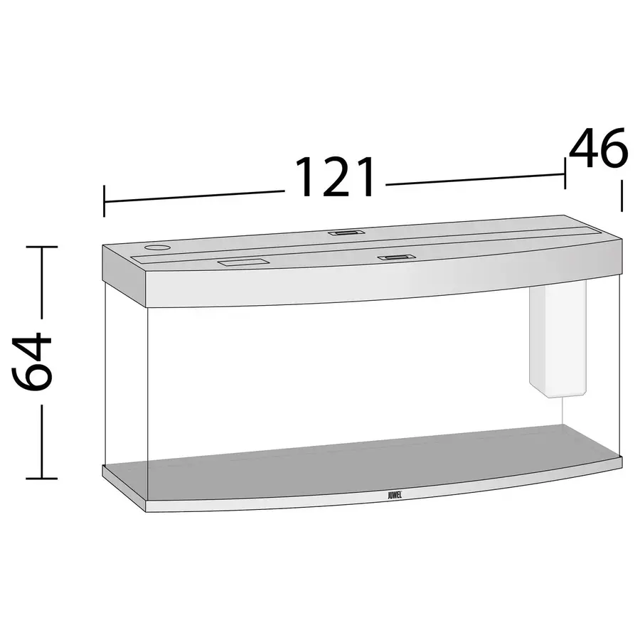 Vision 260 LED | 260L | 121 x 46 x 64CM Wit