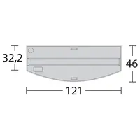 Vision 260 LED | 260L | 121 x 46 x 64CM Wit