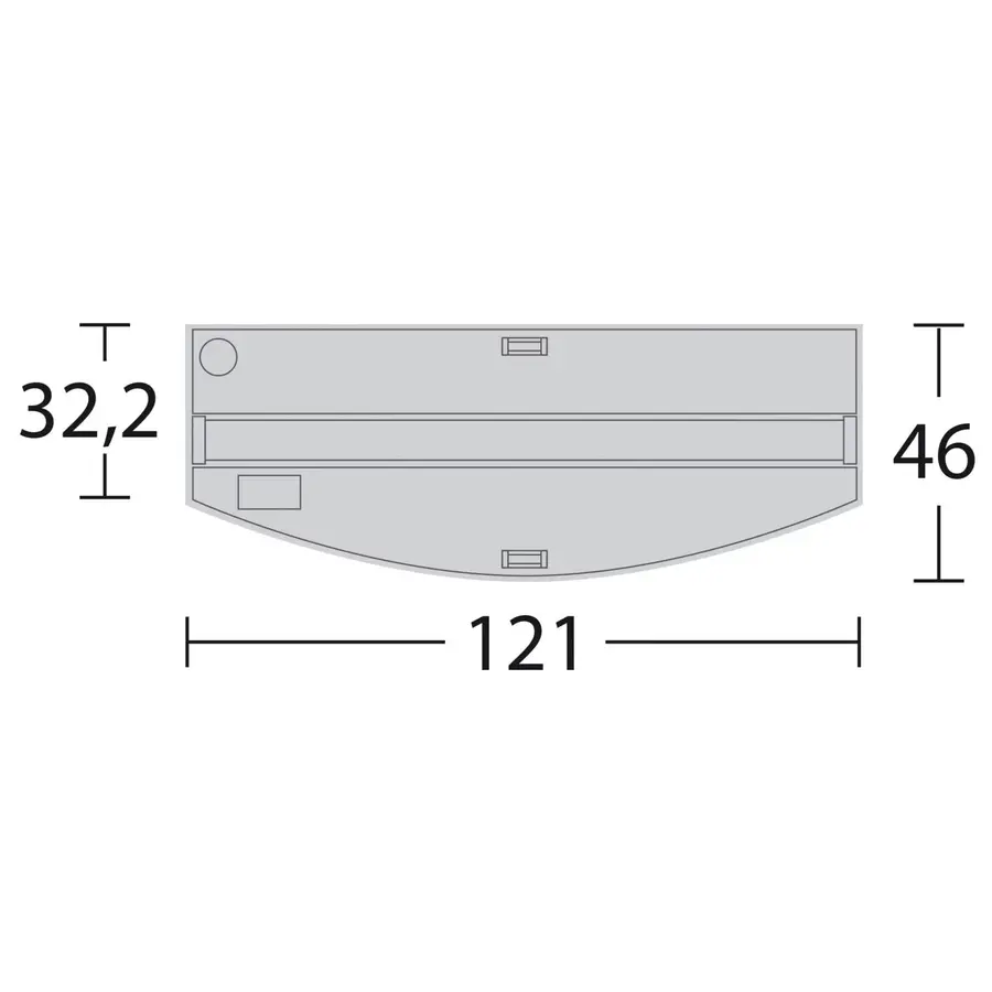 Vision 260 LED | 260L | 121 x 46 x 64CM Zwart