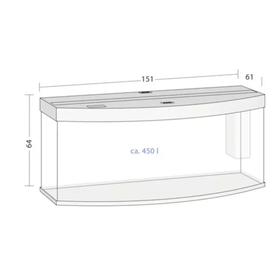 Vision 450 LED | 450L | 151 x 61 x 66CM Lichthout