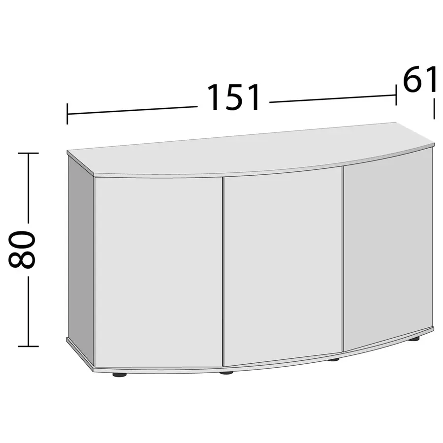 Aquariummeubel Vision 450 | 151 x 61 x 80CM | Kast voor Vision 450 LED
