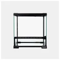 Glazen terrarium 30 x 30 x 32CM met voordeur en afneembaar gaasdeksel