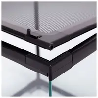 Glazen terrarium 30 x 30 x 32CM met voordeur en afneembaar gaasdeksel