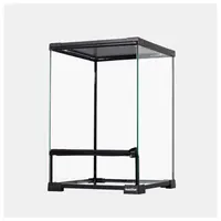 Glazen terrarium 30 x 30 x 45 cm voor reptielen met deur en afneembare bovenkant