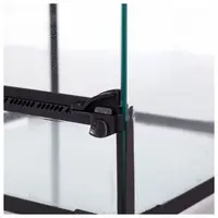 Glazen terrarium 30 x 30 x 45 cm voor reptielen met deur en afneembare bovenkant