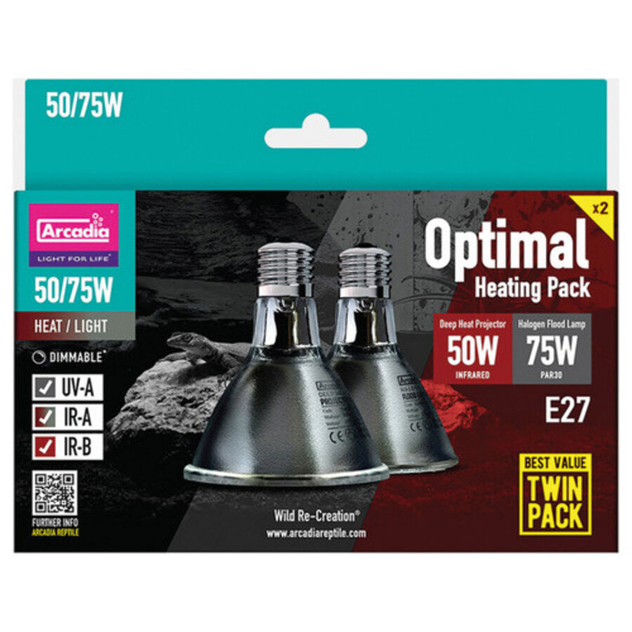 Optimal heating twin pack 50/75W