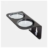 Dubbel voerbakje voor boombewoners met zuignappen 16 x 6 x 8 cm