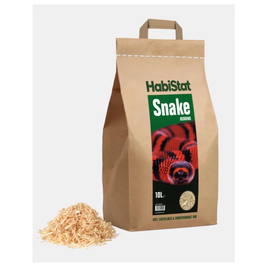Slangen Substraat 10 l | zacht, natuurlijk slangenbeddengoed voor droge terraria