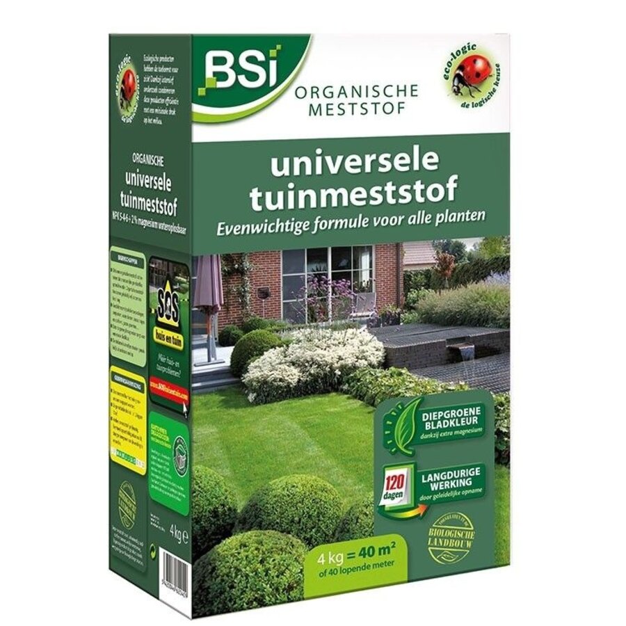 Bio universele tuinmeststof voor planten, moestuin en gazon