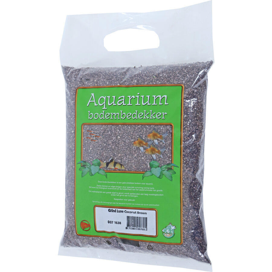Aquarium grind Coconut Brown | luxe bodembedekking | zak 4 kg