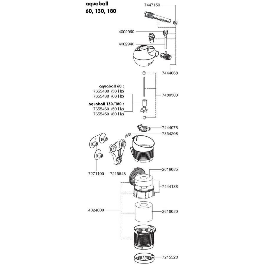 Binnenfilter Aquaball 130 2402.020