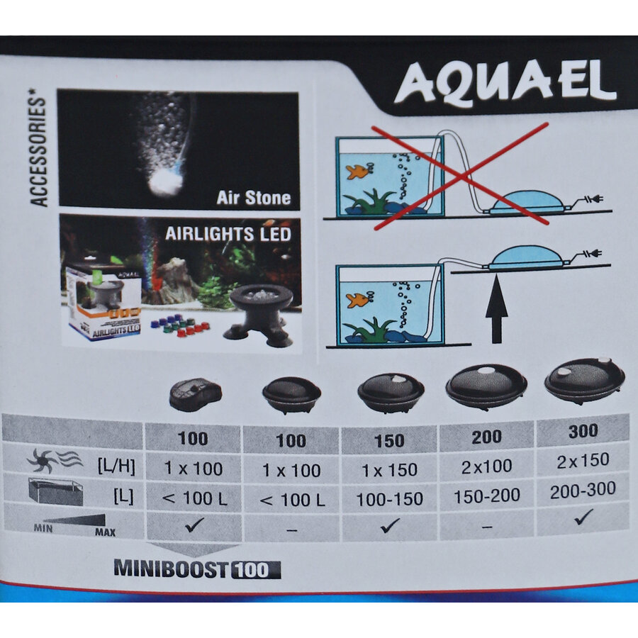 Aquael Luchtpomp Miniboost 100 - Junai.nl
