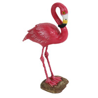 Flamingo aquarium ornament roze | 16 cm | polyresin decoratie
