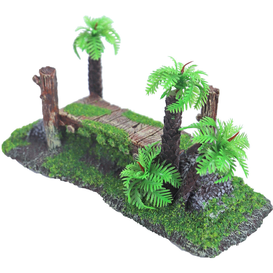 <p><strong>Oude brug ornament met gaten bruin 17 cm</strong> is een sfeervol aquariumornament dat je onderwaterwereld direct meer diepte geeft. Ontwikkeld voor aquariumliefhebbers en ideaal om een natuurlijke route, doorgang en schuilplek te creëren. Dank