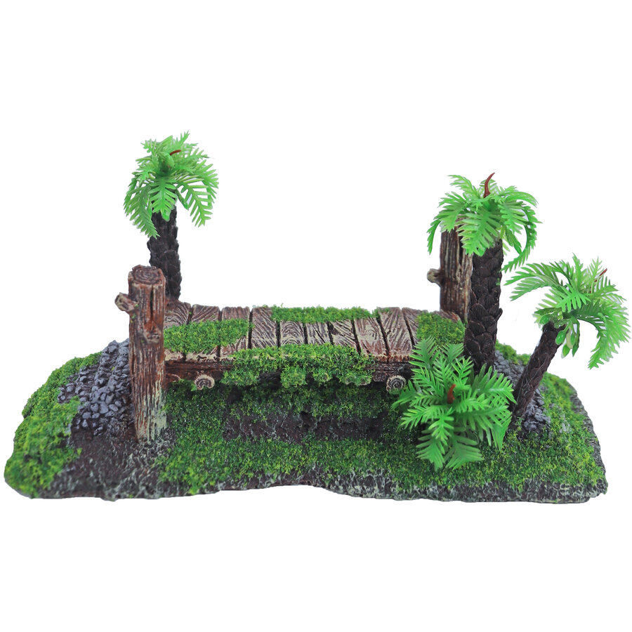 <p><strong>Oude brug ornament met gaten bruin 17 cm</strong> is een sfeervol aquariumornament dat je onderwaterwereld direct meer diepte geeft. Ontwikkeld voor aquariumliefhebbers en ideaal om een natuurlijke route, doorgang en schuilplek te creëren. Dank