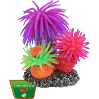 Anemoon ornament met 3 anemonen en rots | Ø 8 cm