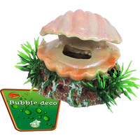 Aquarium schelp ornament met luchtuitstromer | 5,5 cm | bubbeleffect