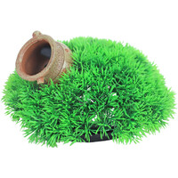 Green mosspot met uitstromer voor aquarium | 21 x 9,5 cm bubbelornament