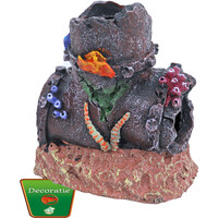 Gezonken buis aquarium ornament 11 cm | schuilplaats voor vissen