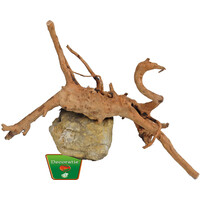 Spiderwood met rots | natuurlijk aquarium ornament | 10-20 cm
