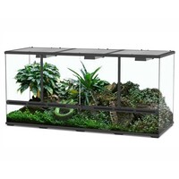 Glazen reptielen terrarium 132 x 45 x 60 cm met ventilatie en slot