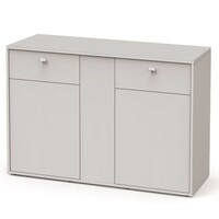 Terrarium meubel 132 x 45 x 90 cm zilver-007 met opbergruimte