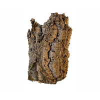 Kurkschors mix 25 stuks | terrarium decoratie met platte stukken en halve buizen