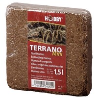 Terrano Bronhumus Mini 1,5L humusblok voor terrarium en planten