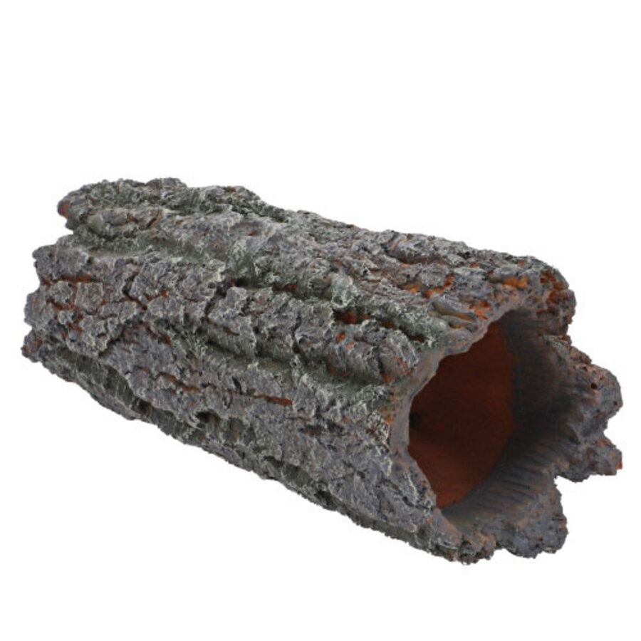 Decoratie Bark Hole | natuurlijke boomschors schuilplaats 23,5 x 9,5 x 9,5 cm voor aquarium en terrarium