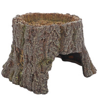 Decoratie Trunk Cave boomstam grot voor aquarium en terrarium 16,3 | 25,5 cm