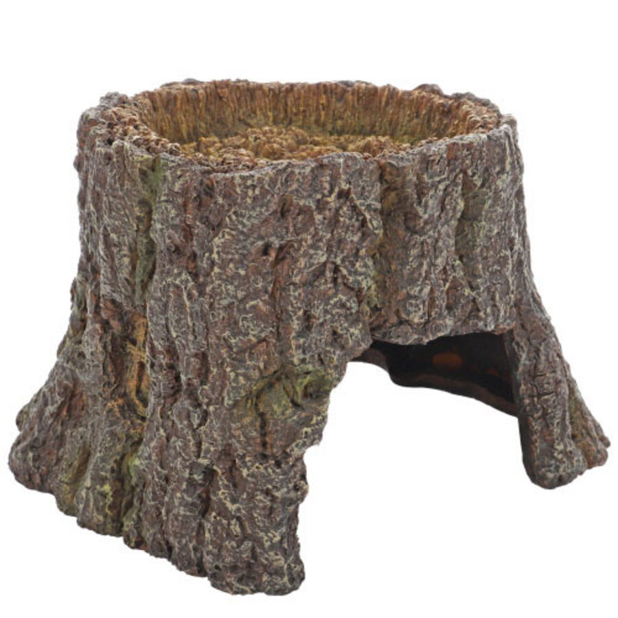 Decoratie Trunk Cave boomstam grot voor aquarium en terrarium 16,3 | 25,5 cm