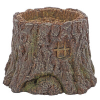 Decoratie Trunk Cave boomstam grot voor aquarium en terrarium 16,3 | 25,5 cm
