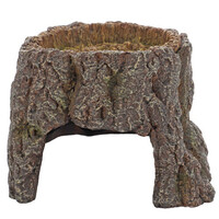 Decoratie Trunk Cave boomstam grot voor aquarium en terrarium 16,3 | 25,5 cm