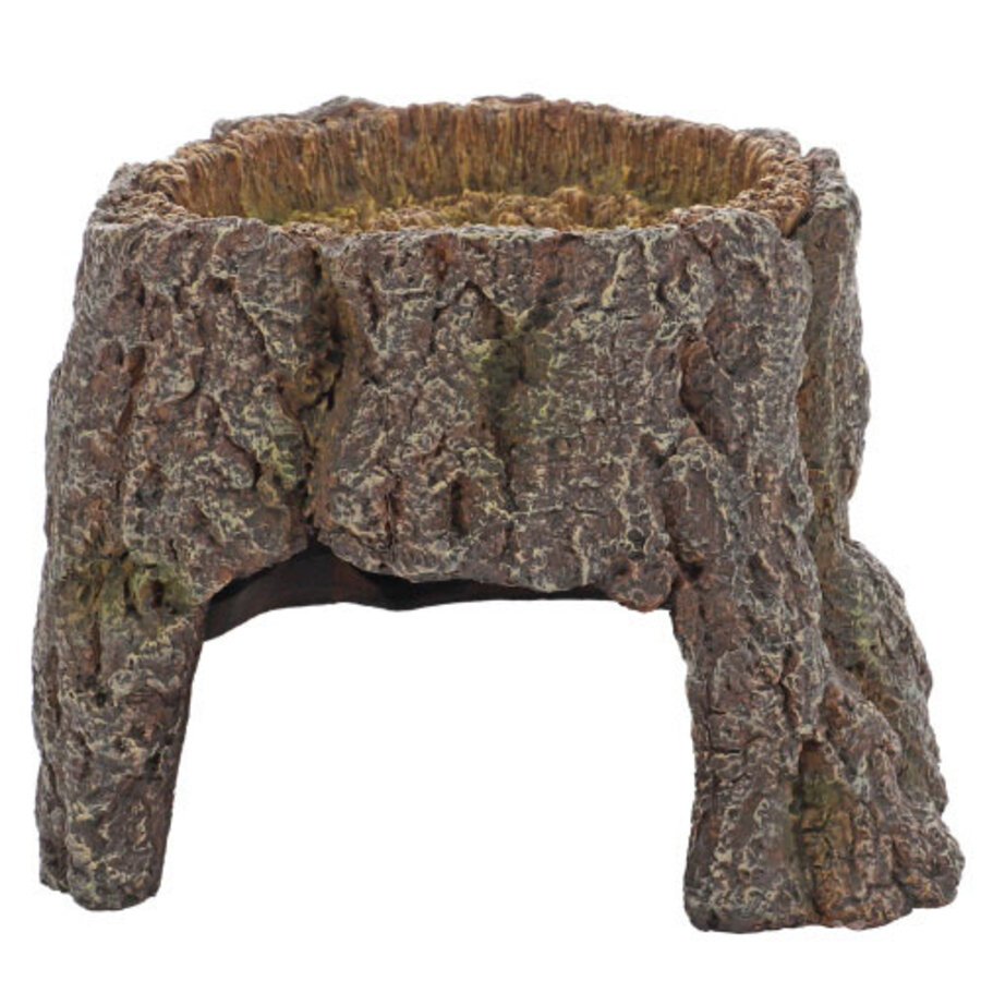 Decoratie Trunk Cave boomstam grot voor aquarium en terrarium 16,3 | 25,5 cm