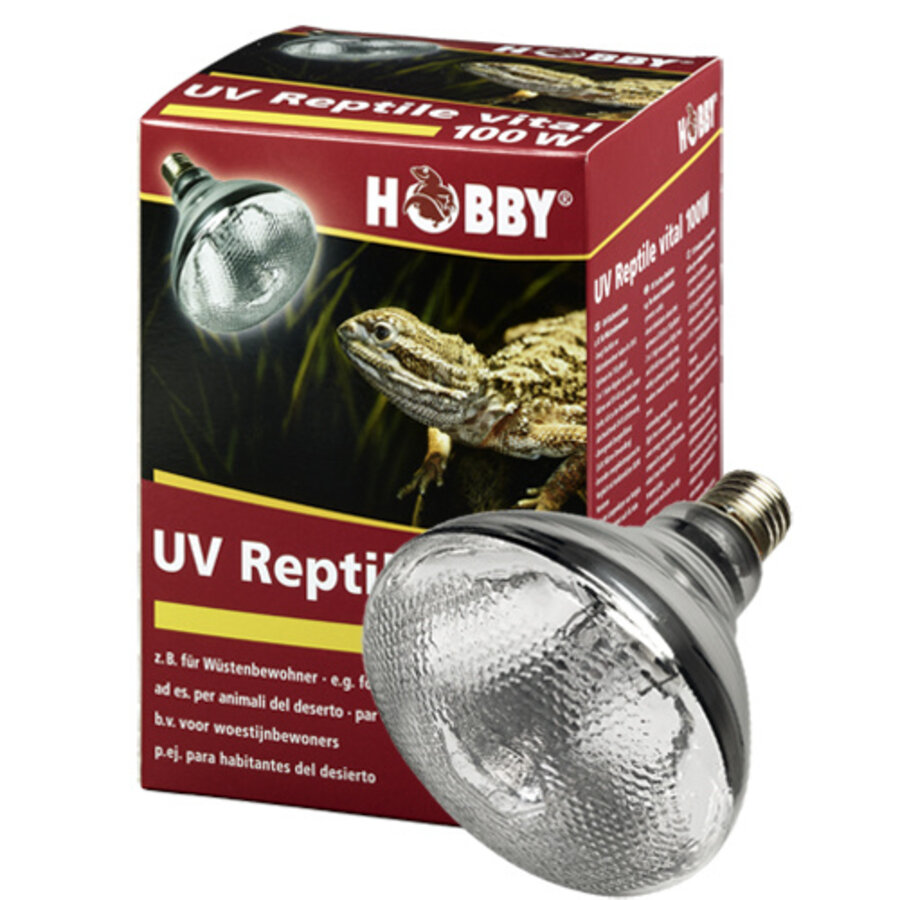 UV-Reptile Vital Desert 100W terrariumlamp | licht, warmte en UV-A/B voor woestijnreptielen