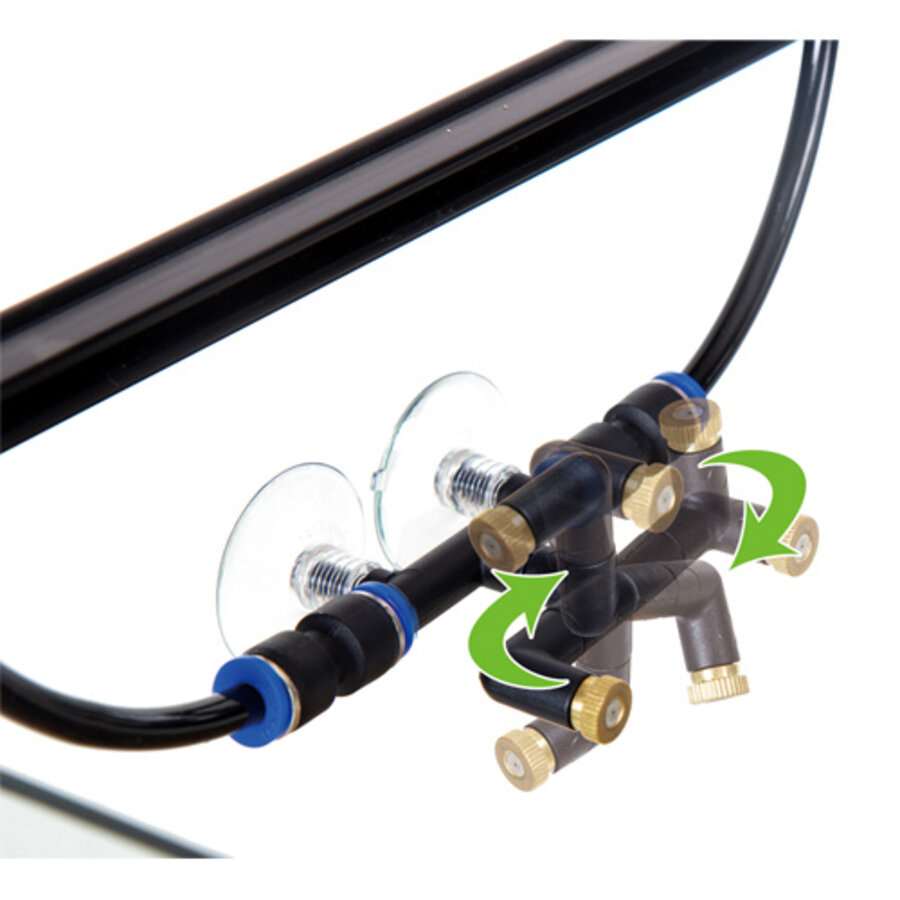 Terrano Easy Rain beregeningsinstallatie voor terrarium en kleine kas 9 liter met 2 sproeikoppen