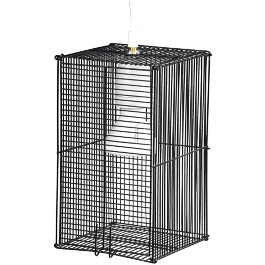 Terrarium lampbeschermkooi 15x15x25 cm voor warmtestralers tot 150W