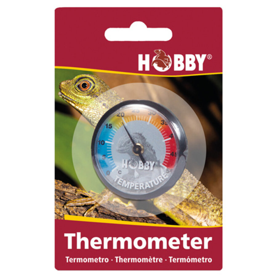 Terrarium thermometer rond zelfklevend Ø 8 cm voor terraria