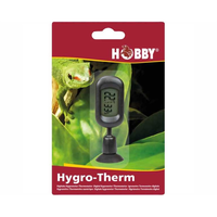 Digitale terrarium thermo hygrometer Hygro Therm met zuignap 20 tot 60°C